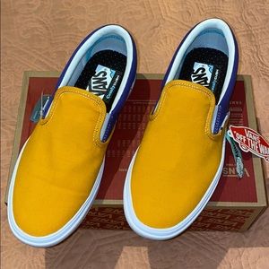 Comfy Cush slip on multi block Vans